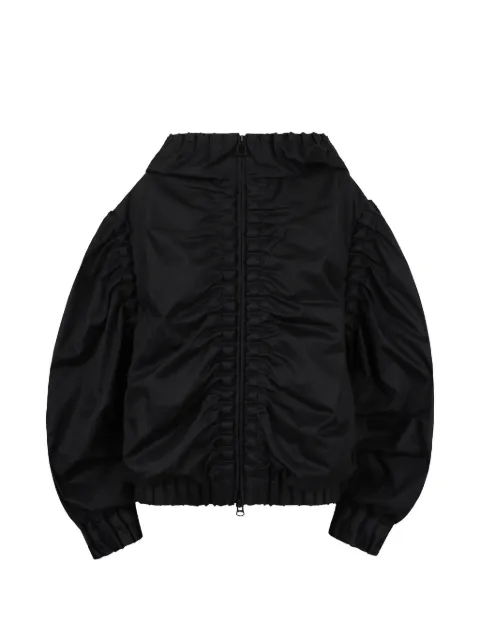 RAXXY ruched hoodie Black RC26SA020
