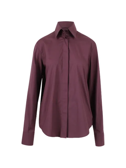 Federica Tosi point-collar long-sleeves shirt Purple 41110400