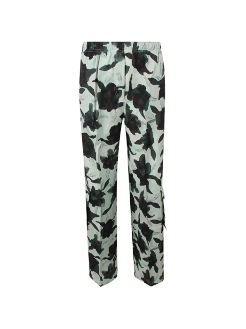 Christian Wijnants floral-print trousers Green PITOS8605