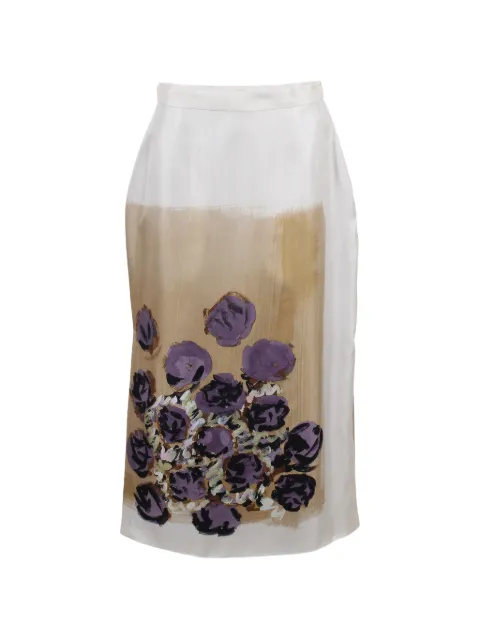 Antonio Marras floral-print midi skirt Neutrals MGOM286CR7ML
