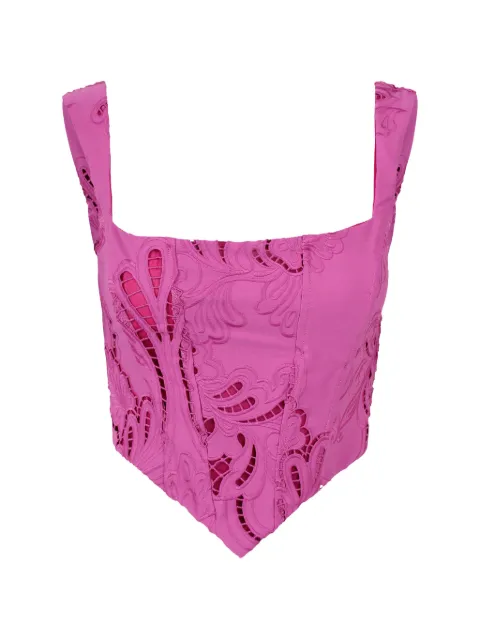 Giuseppe Di Morabito embroidered top Pink 06PSTO196S16313