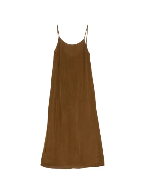 Uma Wang mud jersey anaya dress Brown UP5016