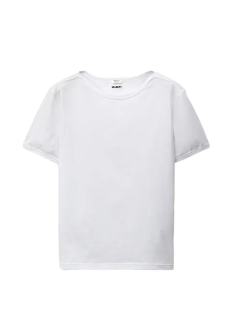 Versace embroidered cotton-jersey T-shirt White 10242281A17881