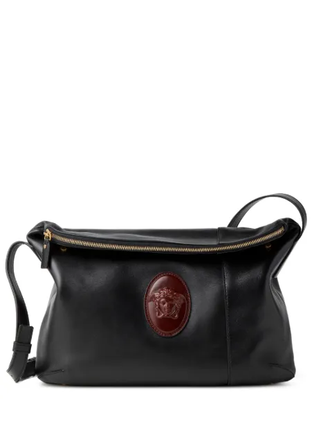 Versace Lou nappa shoulder bag Black 10243801A17449
