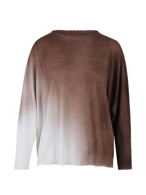 PLOUMANACH dip-dye sweater Brown 18W242358BCA