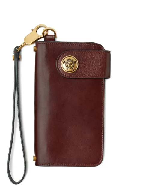 Versace Emblème long leather wallet Brown 10237261A17453