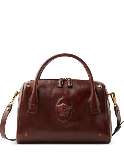 Versace Roomy leather boston bag Brown 10234061A17453