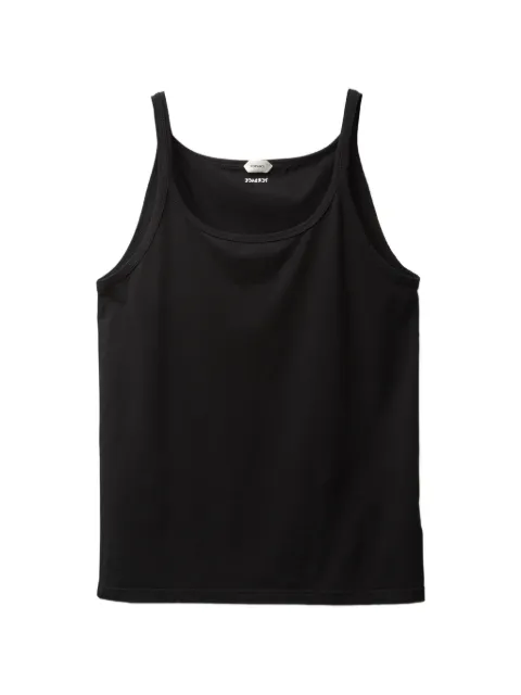 Versace embroidered cotton-jersey tank top Black 10242301A17881