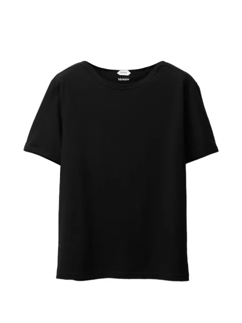Versace embroidered cotton-jersey T-shirt Black 10242281A17881