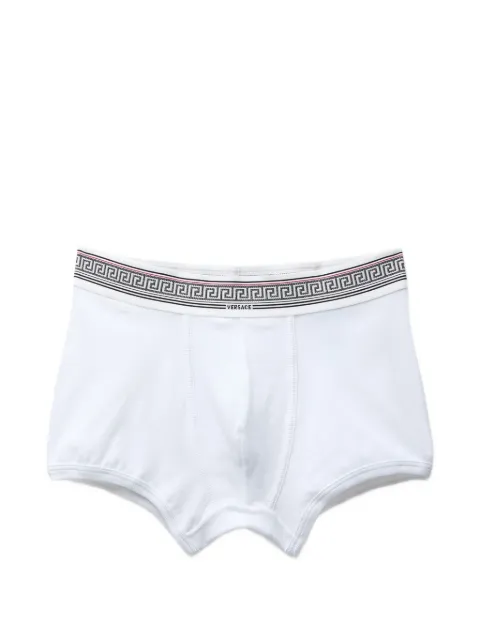 Versace ribbed cotton-jersey trunks White 10242261A17772