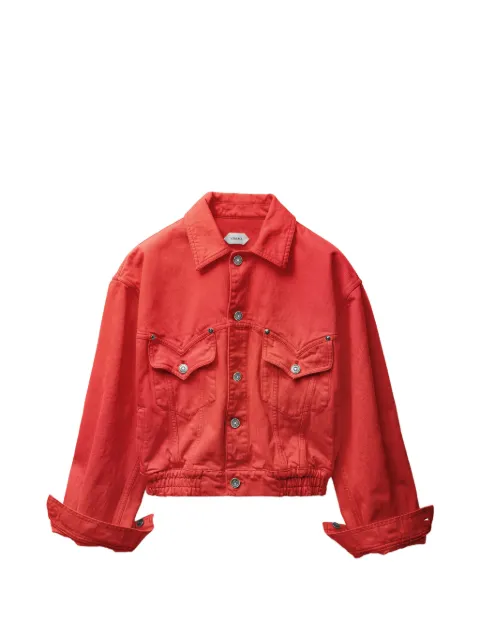 Versace oversized denim blouson Red 10245641A17871