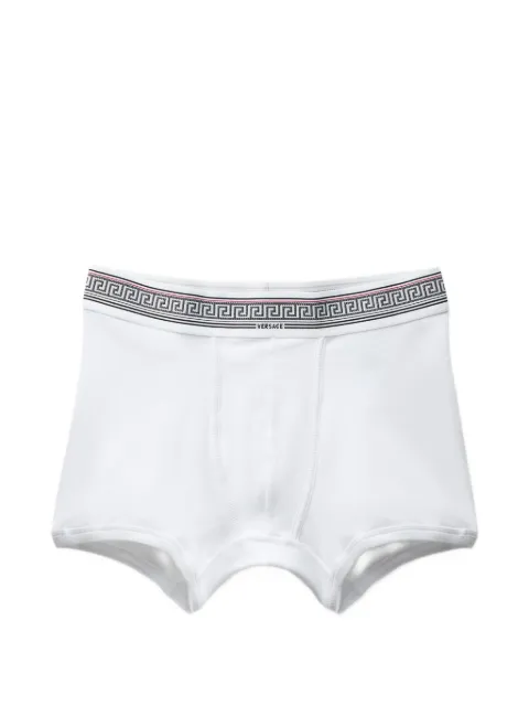 Versace ribbed cotton-jersey trunks White 10242271A17772