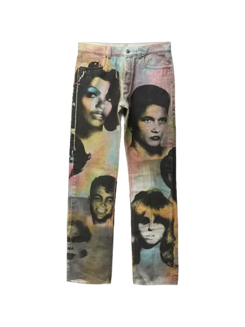 Versace printed regular jeans Black 10246651A17961