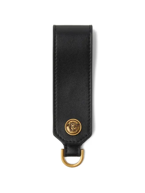 Versace Emblème leather keychain Black 10241921A17449