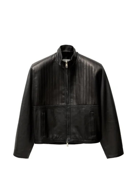 Versace leather jacket Black 10240161A17483