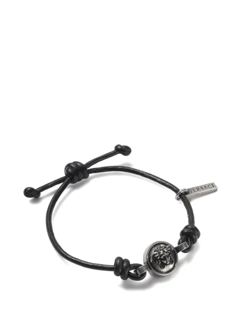Versace Medusa leather bracelet Silver 10244821A00637