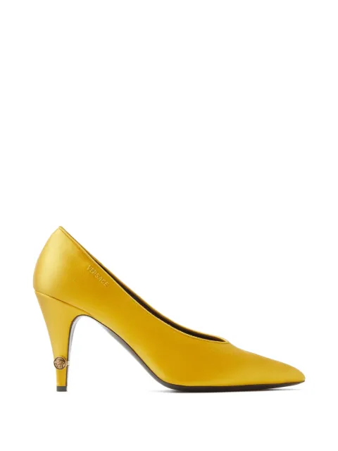 Versace Gianni satin pumps 90 mm Yellow 10235361A17870