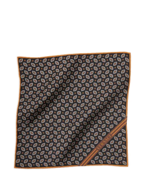 Versace printed silk twill pocket square Black 10158551A17968
