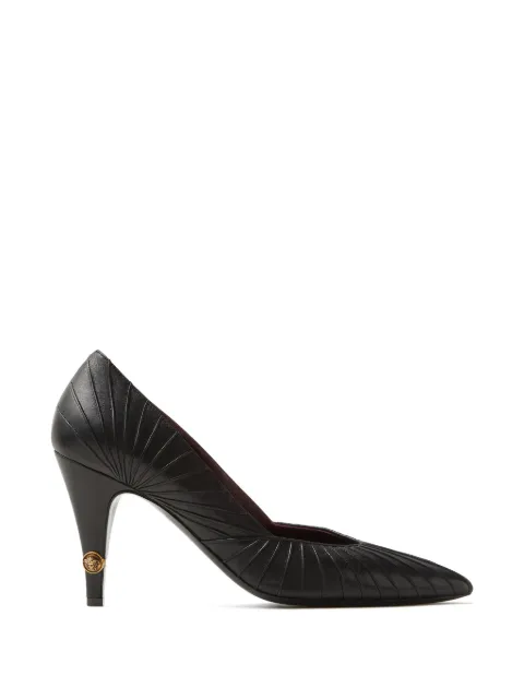 Versace Gianni leather pumps 90 mm Black 10238371A17623