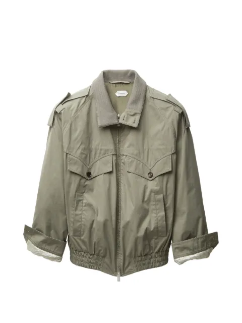 Versace cotton blouson Green 10240651A17446