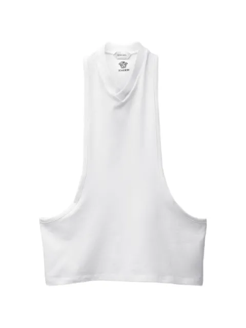 Versace stretch cotton-jersey tank top White 10237501A17888