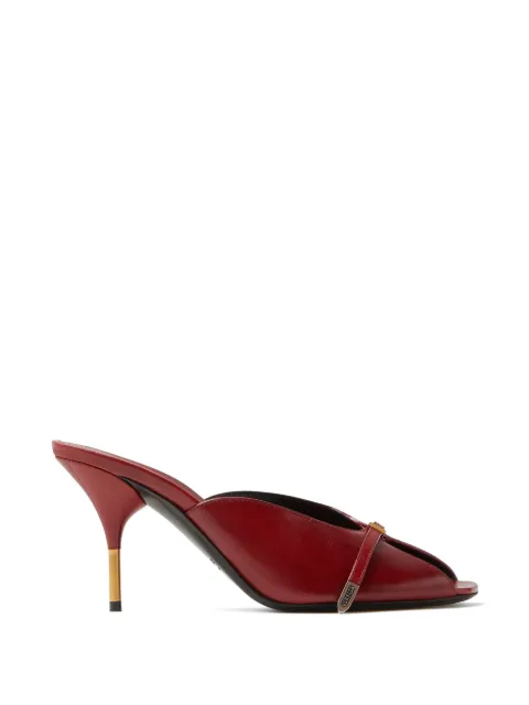Versace Nyx leather mules 80 mm Red 10241341A17282