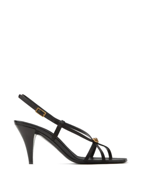Versace Valentina satin sandals 80 mm Black 10241321A17892