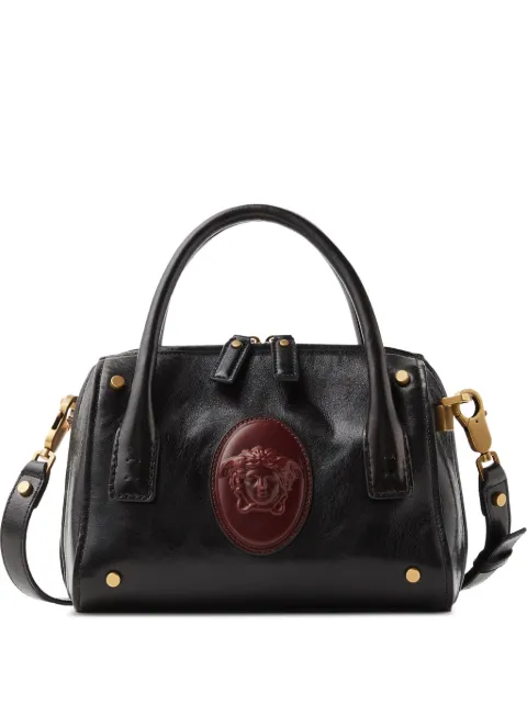 Versace Roomy small leather boston bag Black 10240281A17453