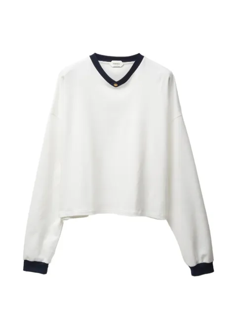 Versace stretch cotton-jersey long-sleeved T-Shirt White 10245091A17894