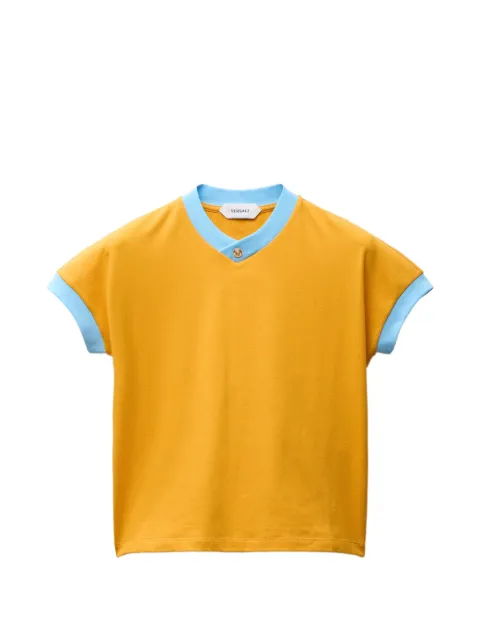 Versace stretch cotton-jersey T-shirt Yellow 10236971A17894