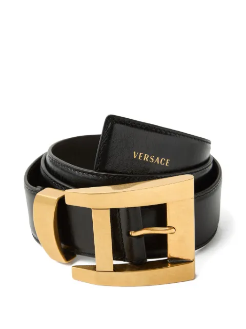 Versace leather belt 4 cm Black 10241971A17848