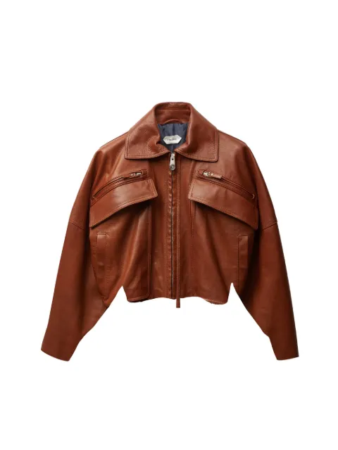 Versace leather blouson Brown 10236471A15995