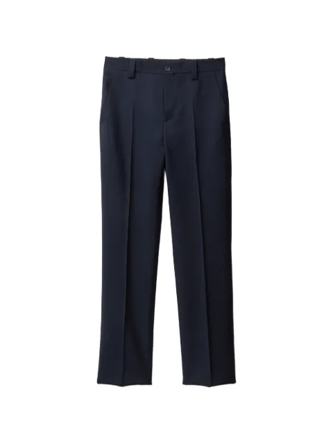 Versace wool-mohair slim formal trousers Blue 10236271A17669