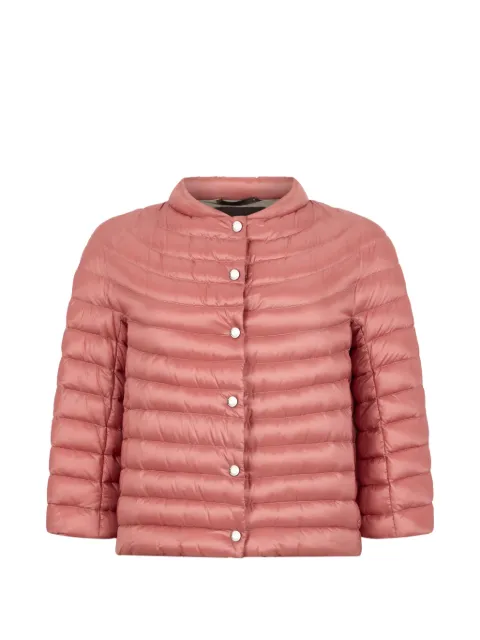 Moorer padded button puffer jacket Pink BRAQUELG