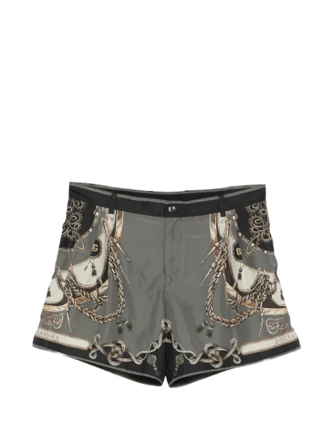 Dolce & Gabbana graphic-print swim shorts Green M4E68TFIM7T