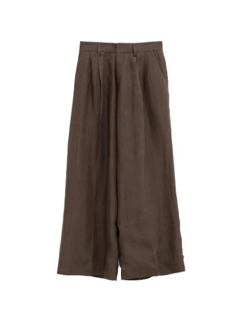 ERL pleated palazzo pants Brown ERL12P015