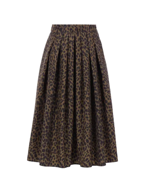ASPESI animal-print midi skirt Green S6NN636D099