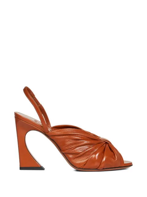 FENDI Arco knotted sandals Orange 8X8880AYFA