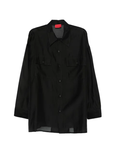 THELATEST Daria chest-pocket shirt Black TLW04010T0161ABTP