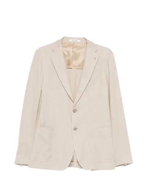 Tagliatore textured two-button blazer Neutrals 1SMJ22KPE770151