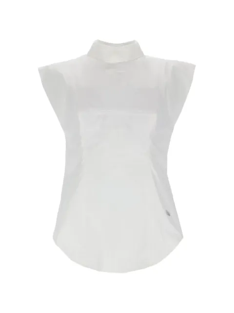 Jean Paul Gaultier collar top White ST047C07101