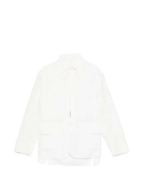 Undercover frayed panelled shirt White UP1F1102