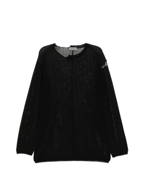 Yohji Yamamoto mesh T-shirt Black HKK17988BLACK