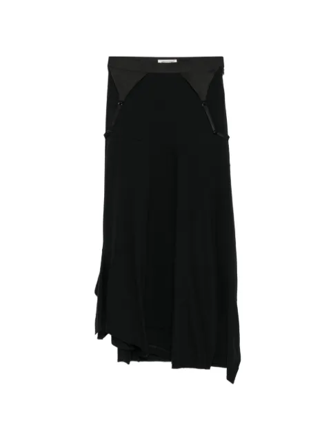 Undercover strap asymmetric skirt Black UP1F1601