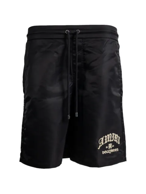 AMIRI drawstring graphic-print shorts Black AMBMSO1056001