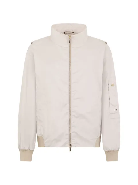 Moorer high-neck bomber jacket Neutrals ALEESHAWK