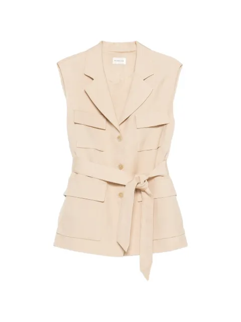 P.A.R.O.S.H. belt patch-pocket gilet Neutrals RANIAD410055