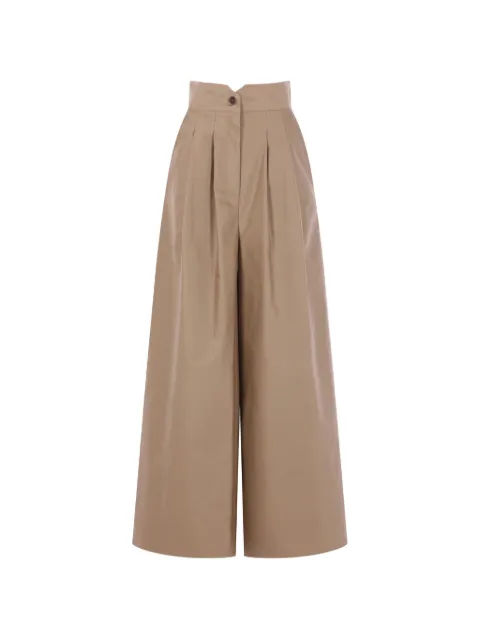 Dusan pleated wide-leg trousers Neutrals U2106L