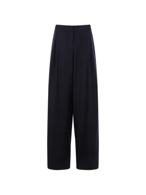 Dusan elasticated-waist palazzo pants Blue U1411