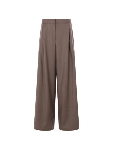 Dusan pleated palazzo pants Brown U1511